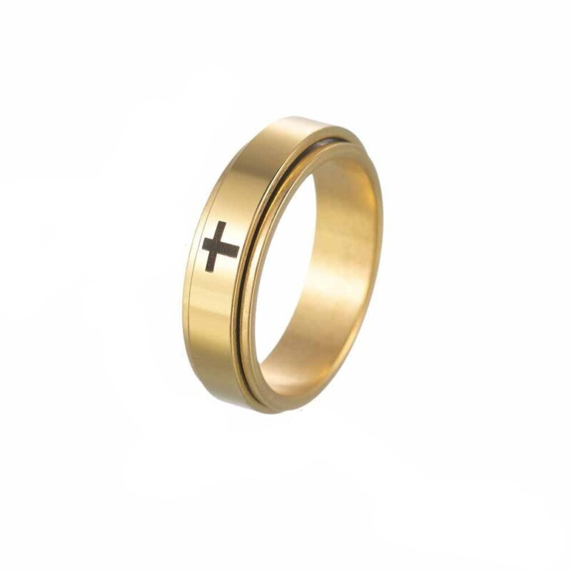 Simple and Rotating Cross Ring - Image 4