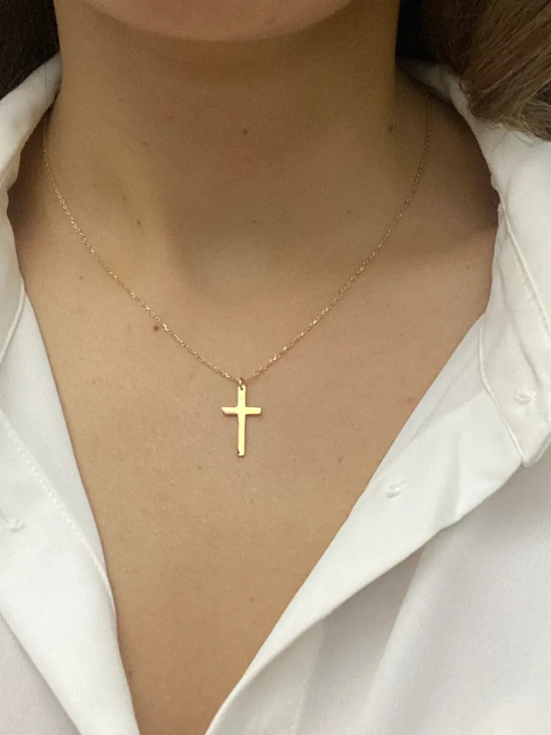 Simple Cross Necklace - Image 5