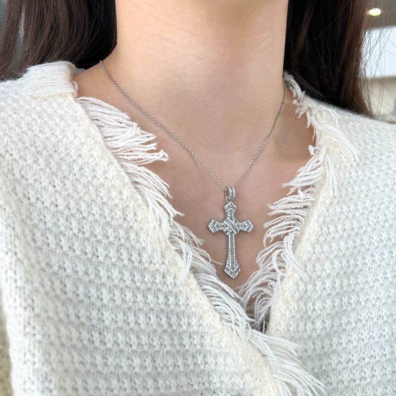 Sparkling Cross Necklace - Image 2
