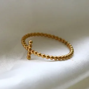Spherical Bead Cross Ring