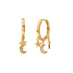Three Pendant Earrings