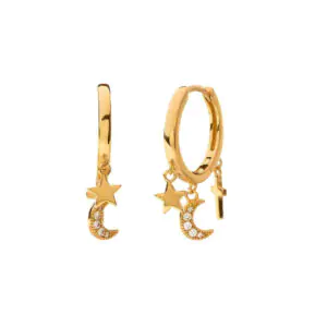 Three Pendant Earrings