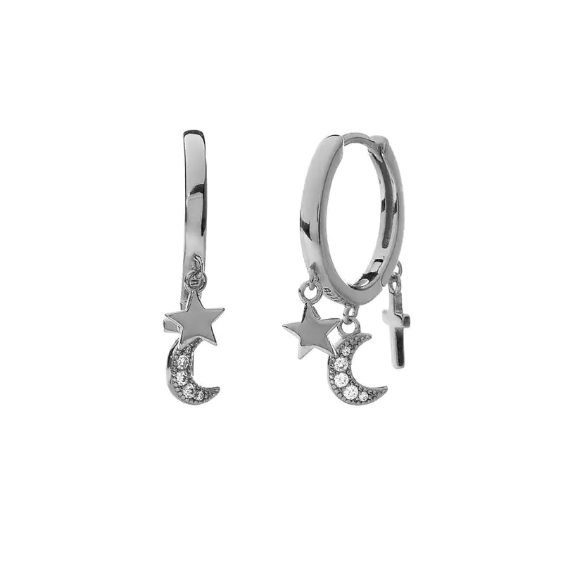 Three Pendant Earrings - Image 3
