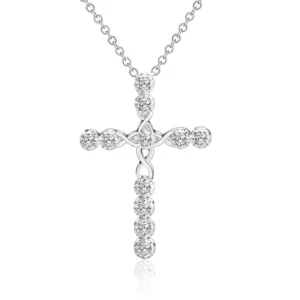 Timeless Cross Necklace with Crystals