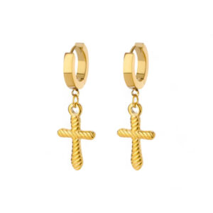 Twisted Cross Earrings