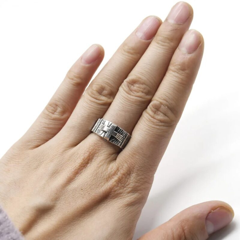 Vintage and Mystical Cross Ring - Image 2