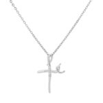 Wavy Cross Necklace